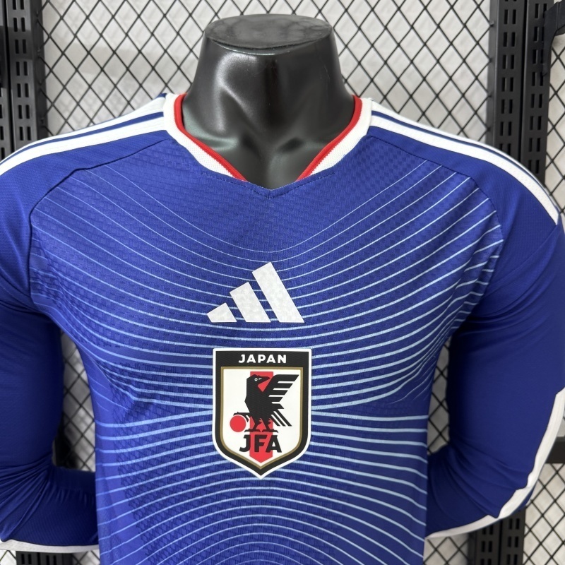 2026 Japan World Cup Home Soccer Jersey Player Edition Long Sleeve - view 8