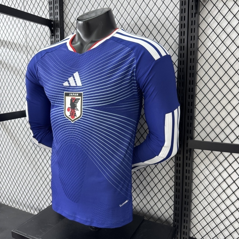 2026 Japan World Cup Home Soccer Jersey Player Edition Long Sleeve - view 11