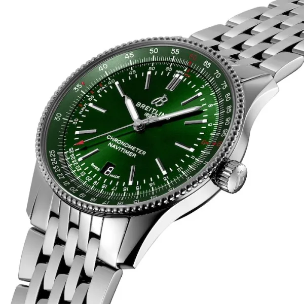 Breitling Navitimer Men Automatic Green Stainless Steel Watch A17326361L1A1 - gallery