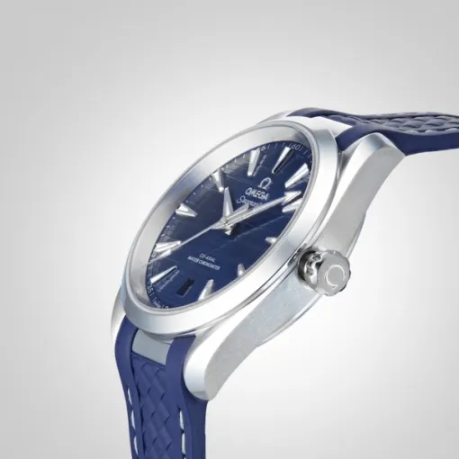 Omega Seamaster Aqua Terra Men Automatic Blue Rubber Watch O22012382003001 - gallery