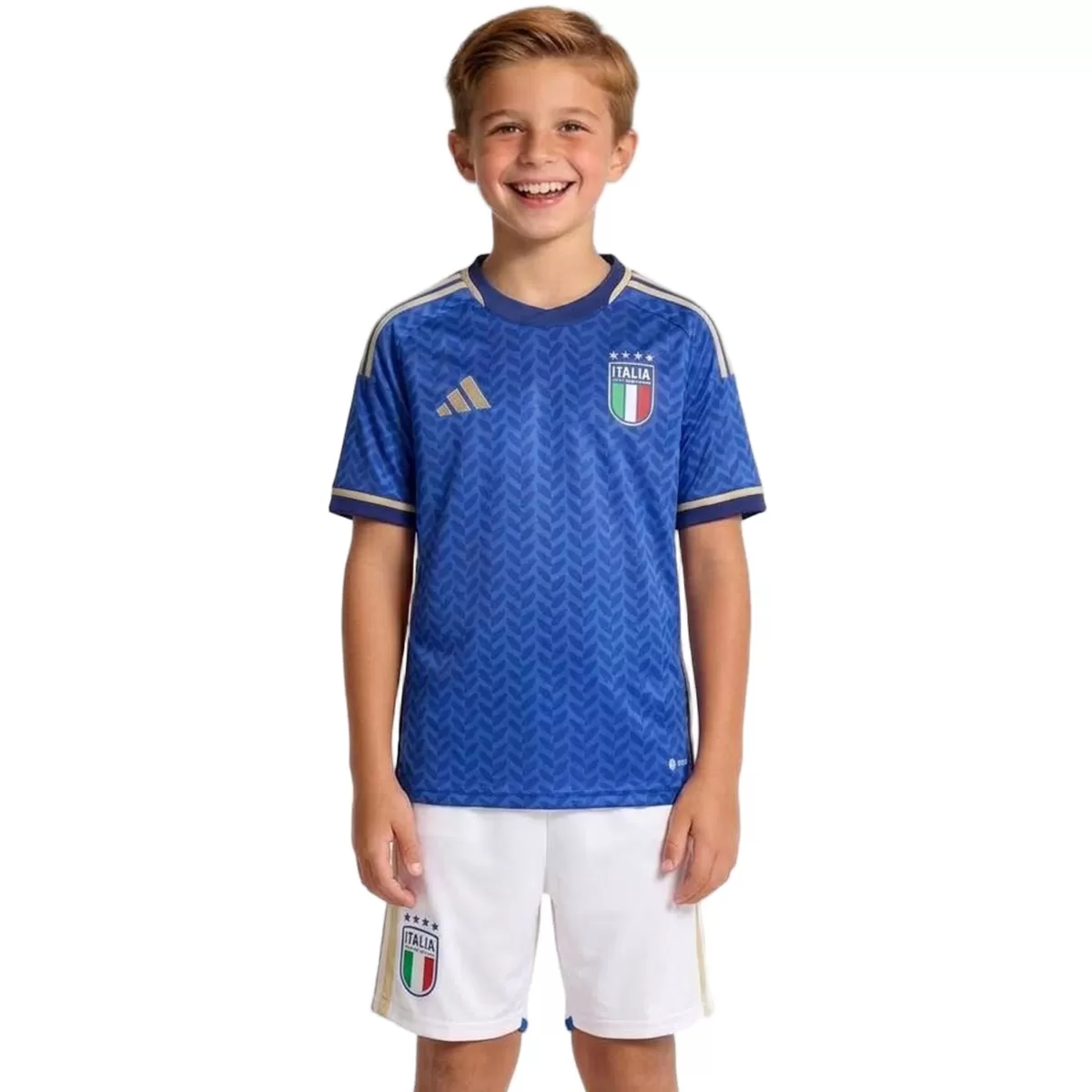 2026 Italy World Cup Home Soccer Kids Kit Jersey+Shorts - view 4