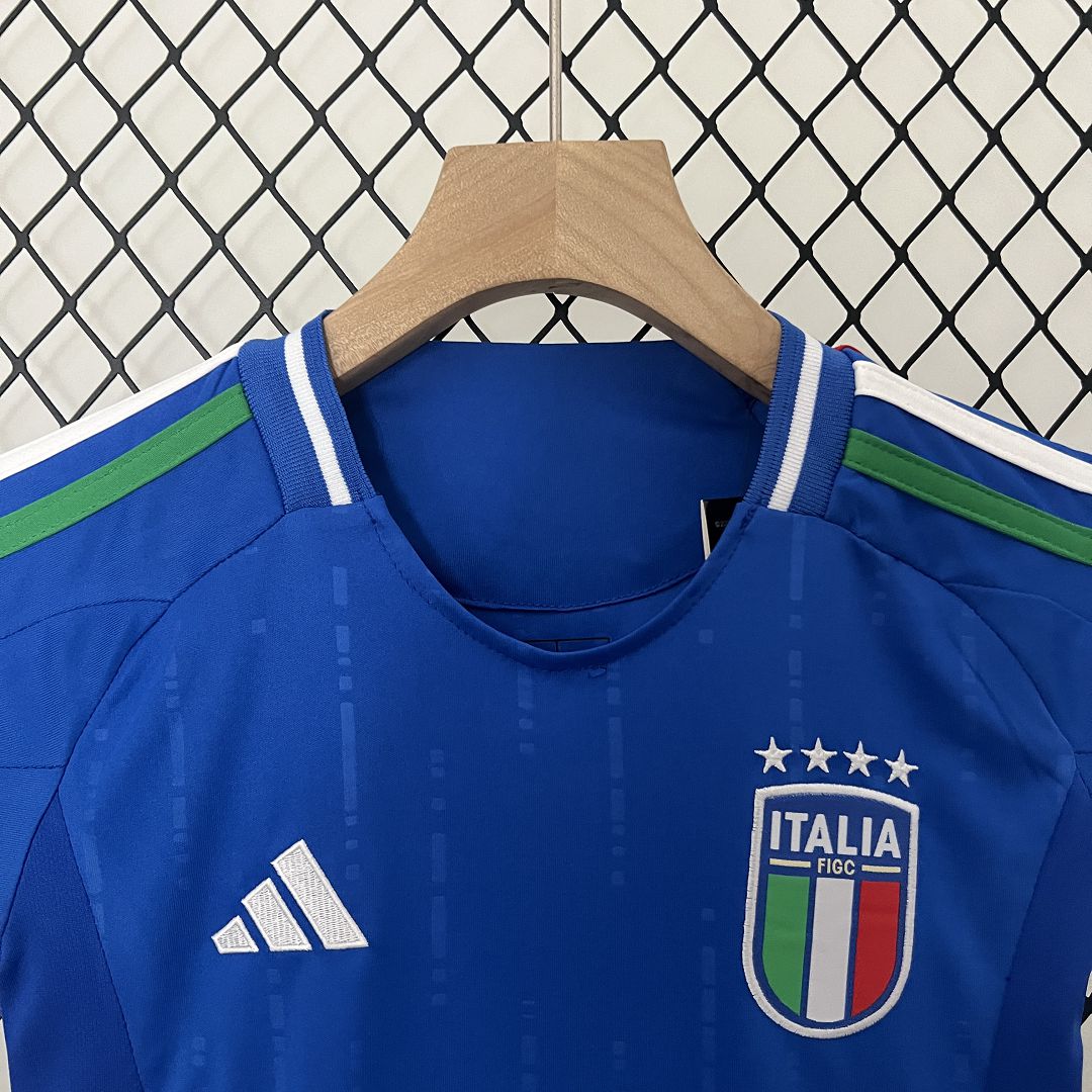 2024 Italy Euro Cup Home Kids Kit Jersey+Shorts - view 7
