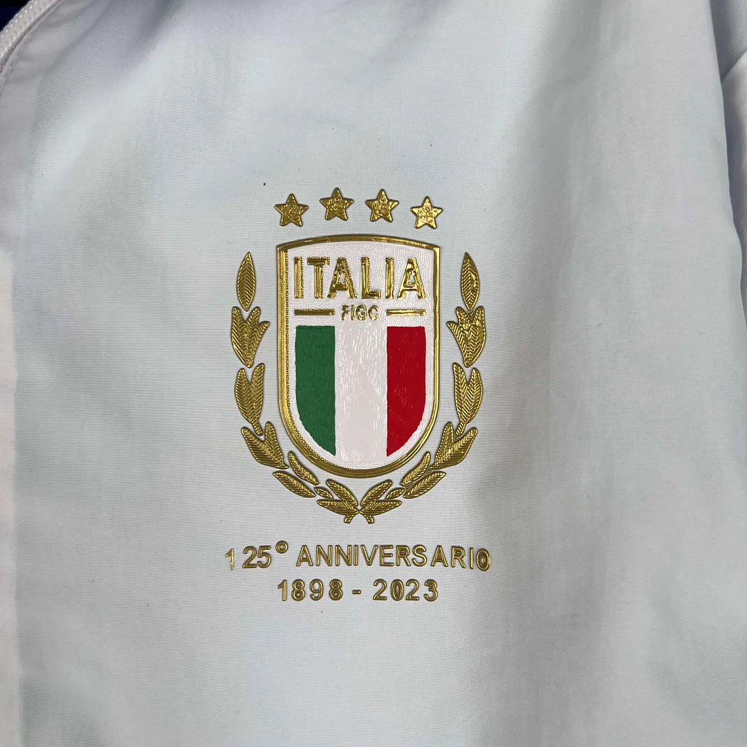 2023-2024 Italy Reversible Windbreaker （White-Blue）Soccer Jersey 1:1 Thai Quality - view 15