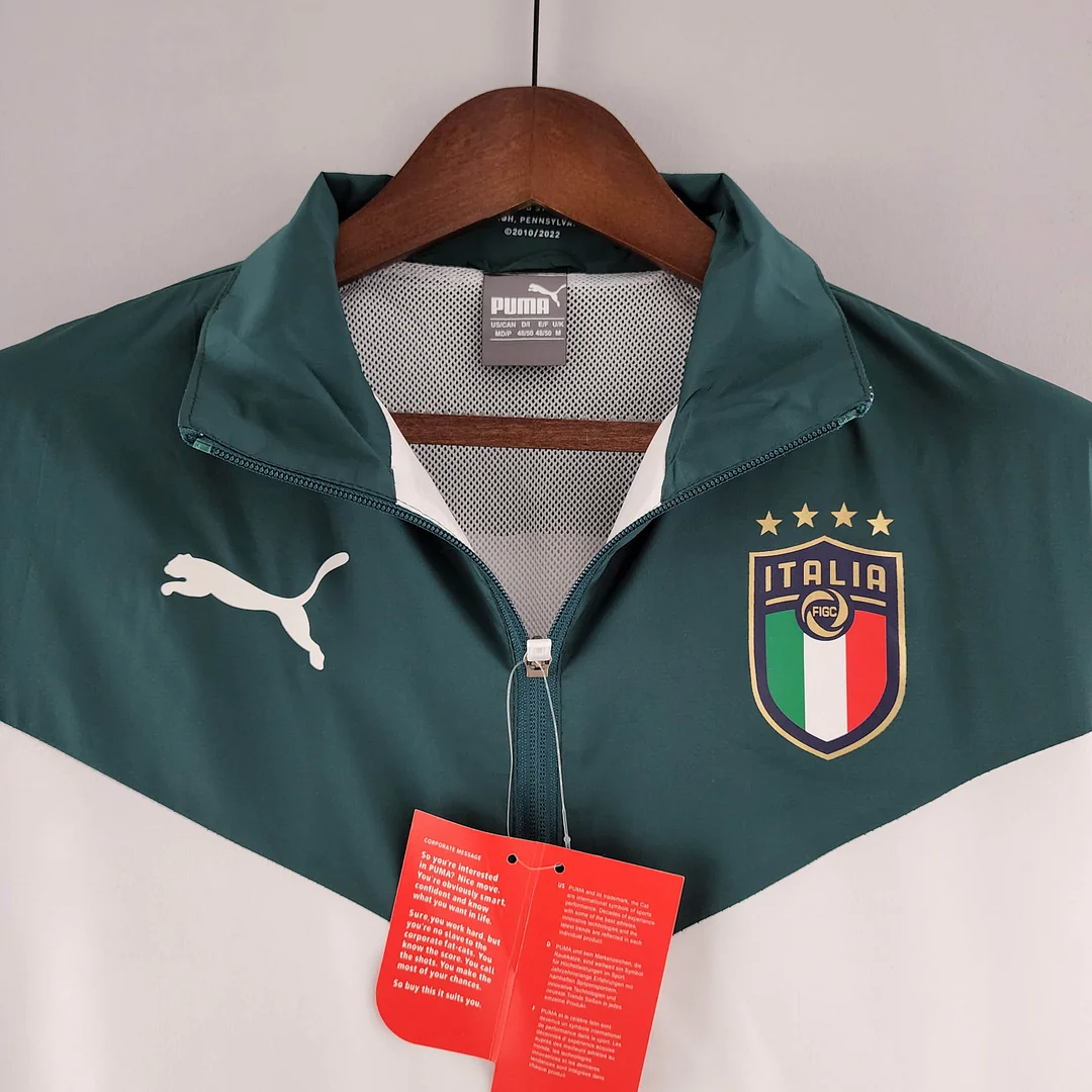2022 Italy Windbreaker White-Green - view 4