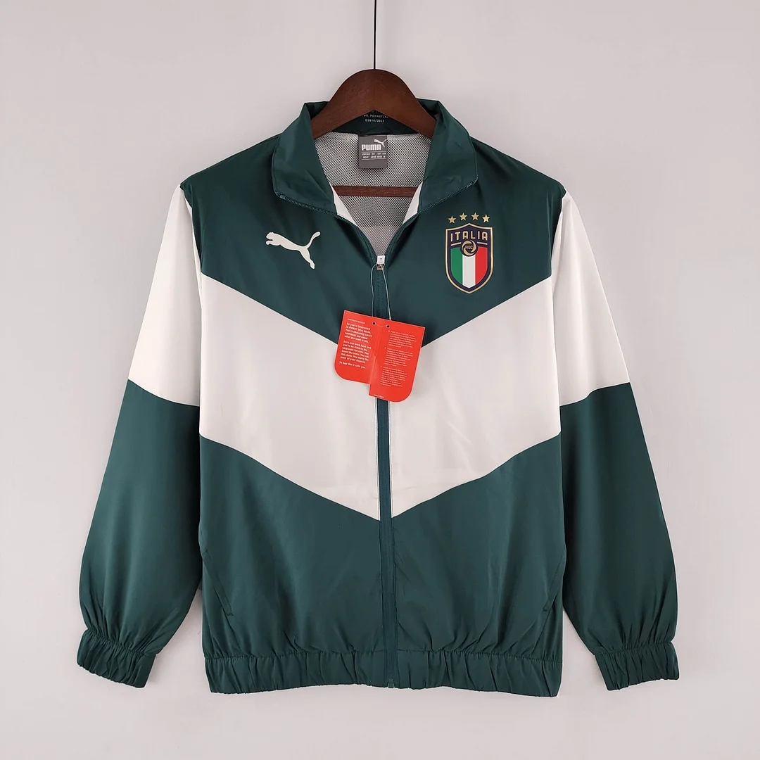 2022 Italy Windbreaker White-Green - view 8