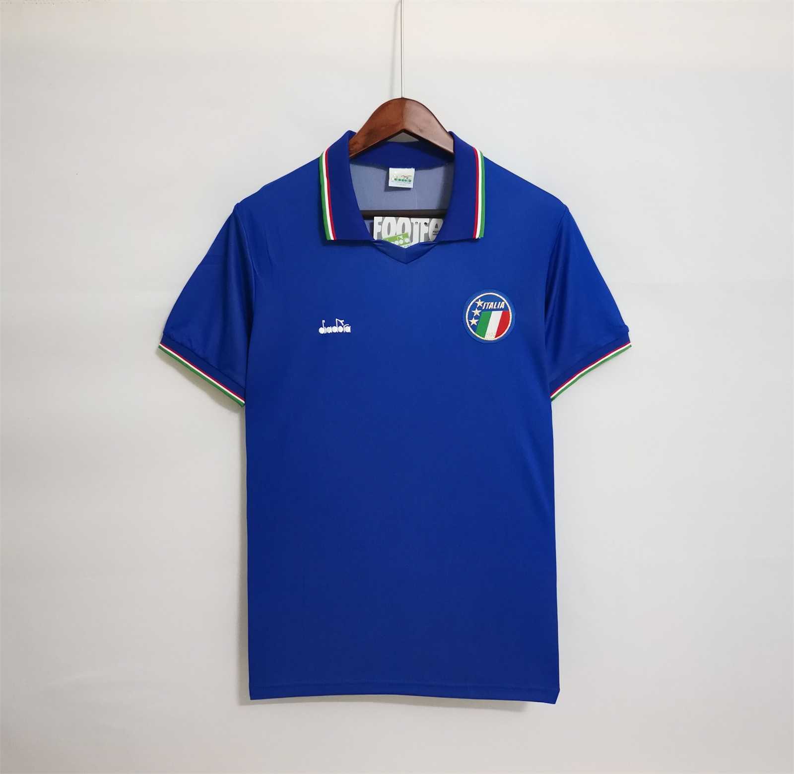 1990 Italy Home World Cup Retro Jersey