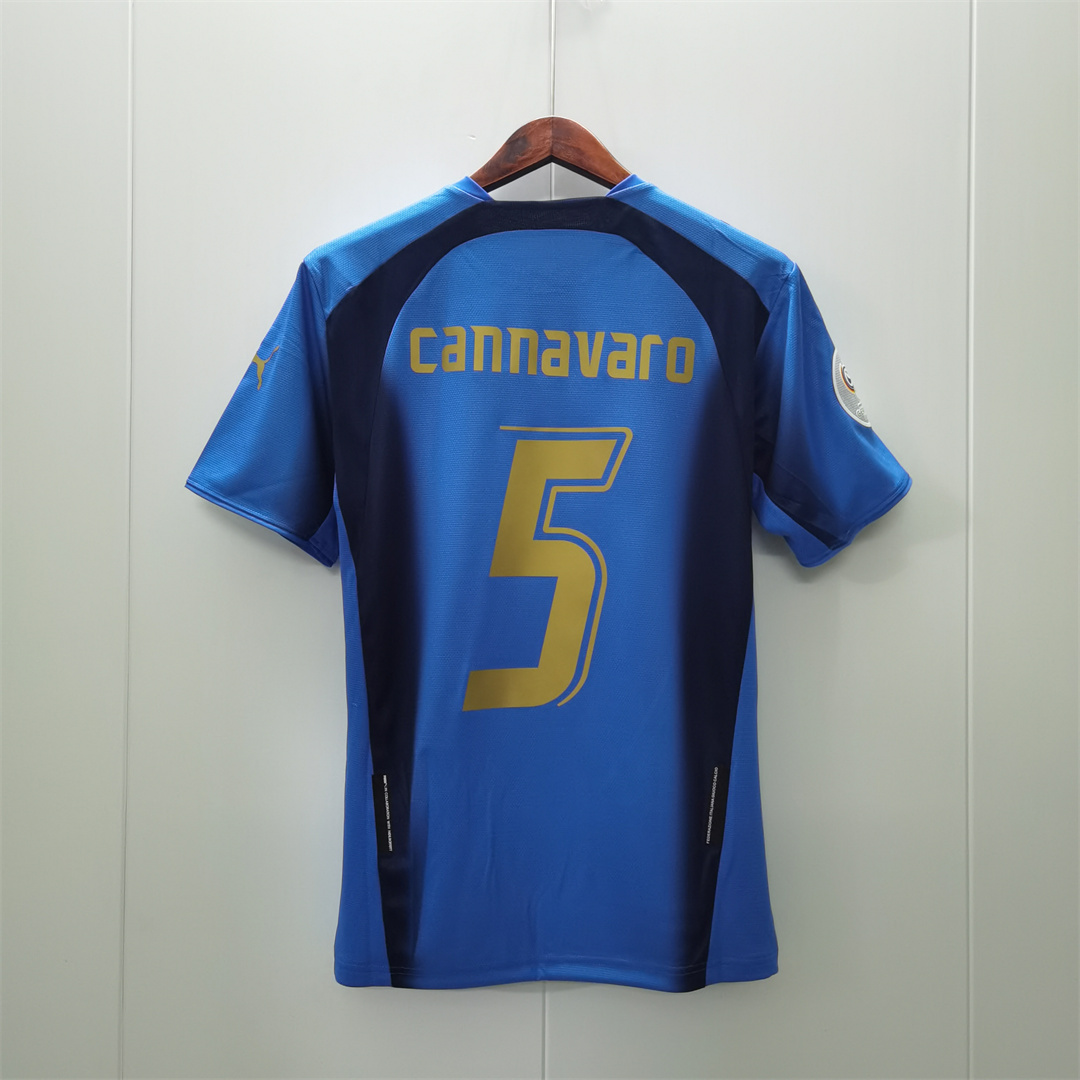 2006 Italy Home World Cup Retro Jersey - view 3