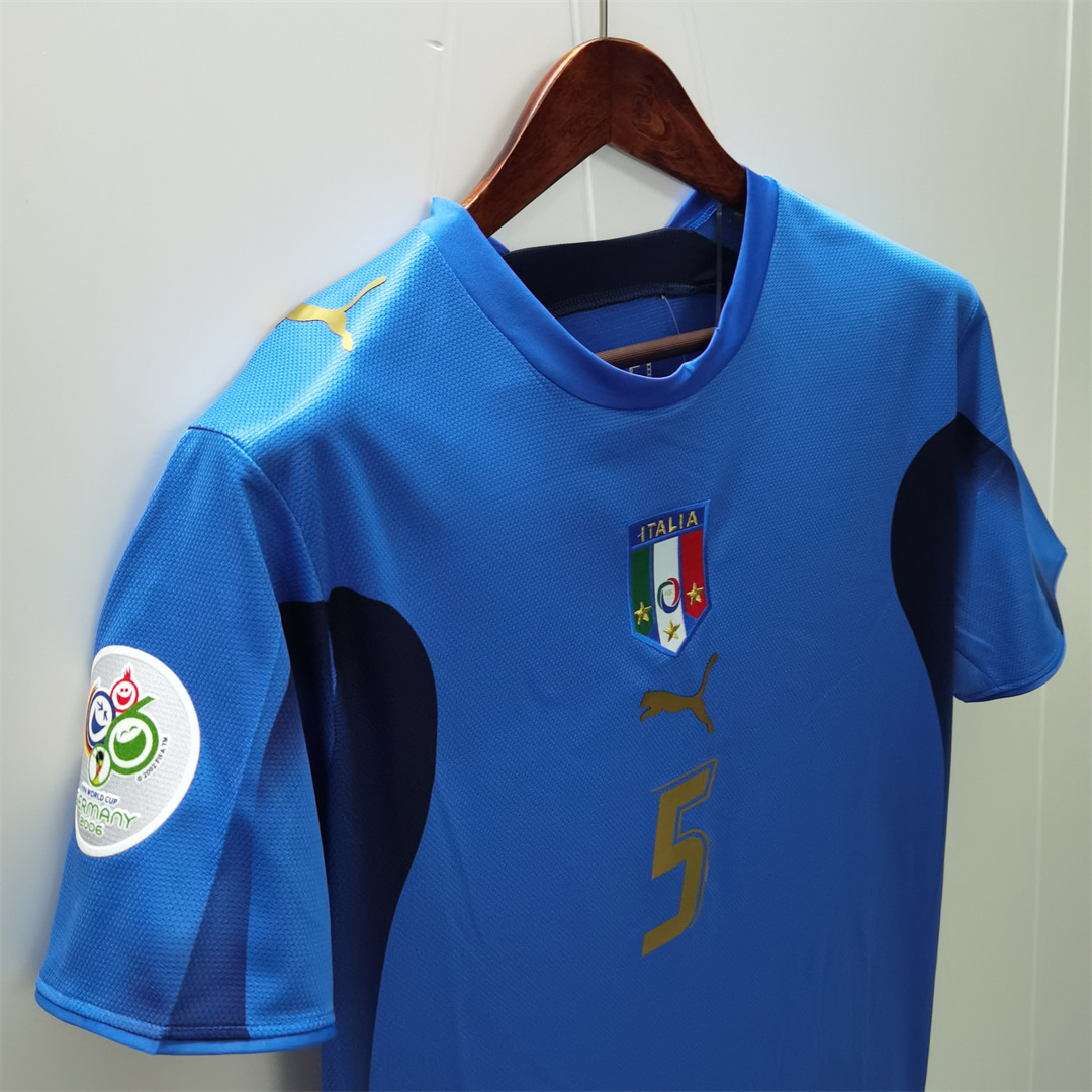 2006 Italy Home World Cup Retro Jersey - view 6