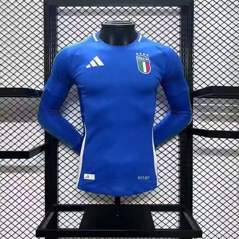 2024 Italy Euro Cup Home Jersey Long Sleeve Player Version