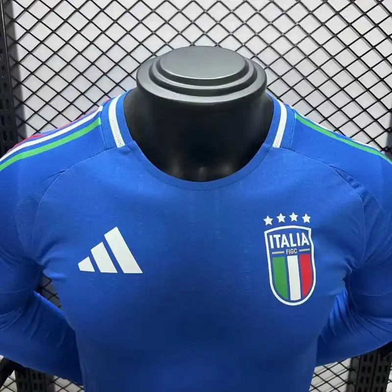 2024 Italy Euro Cup Home Jersey Long Sleeve Player Version - view 5