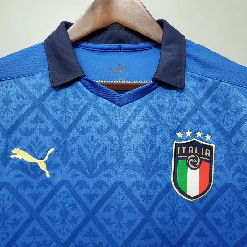2020 Italy Home Euro Cup Retro Jersey - view 4
