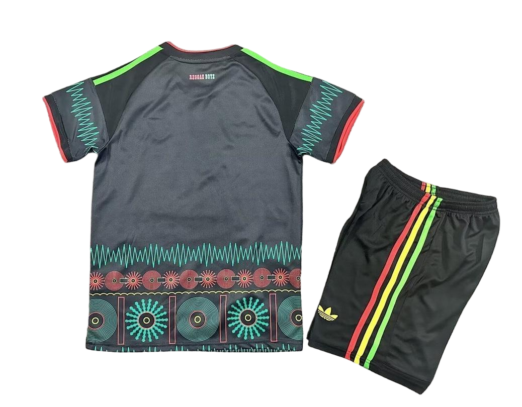 2026 Jamaica x Bob Marley Away Soccer Kids Kit Jersey+Shorts - view 3