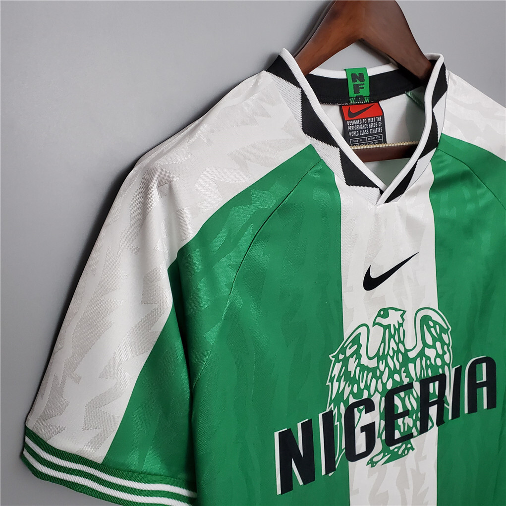 1996 Nigeria Home Soccer Retro Jersey - view 4