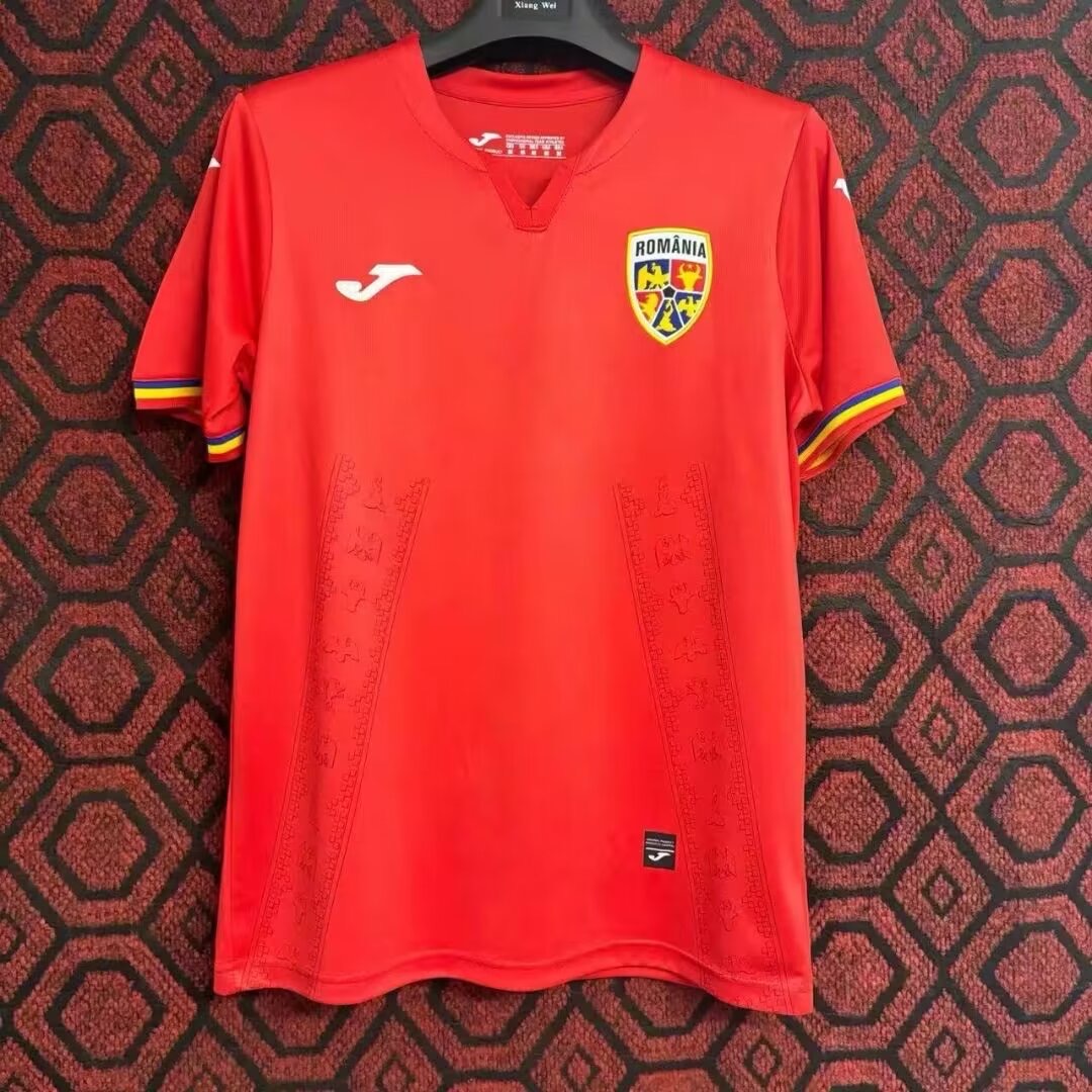 2024 Romania Euro Cup Away Football Jersey