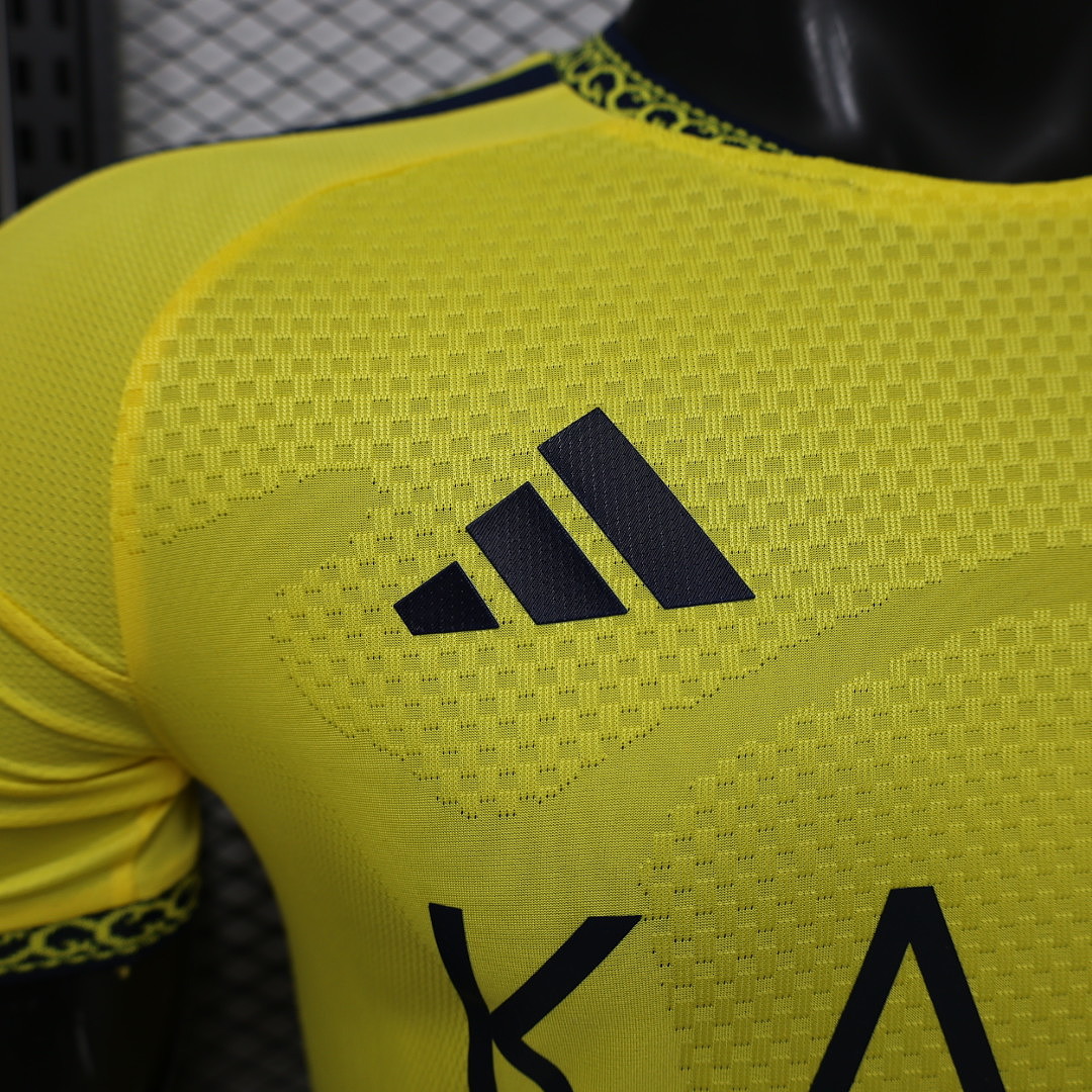 26-27 Al-Nassr Victory Home Soccer Jersey Player Version with Sponsor - view 8