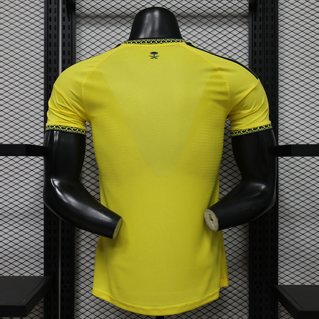 26-27 Al-Nassr Victory Home Soccer Jersey Player Version with Sponsor - view 11