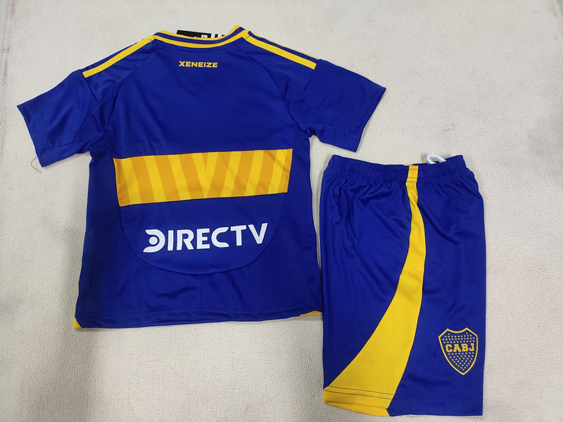 24-25 Boca Juniors  Home Kids Kit Jerseys+Shorts - view 3