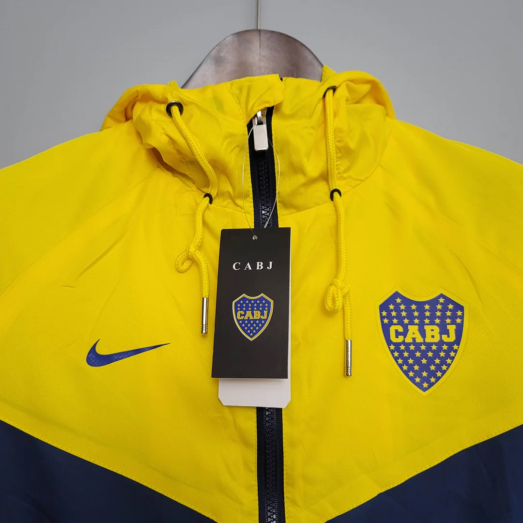 2021 Windbreaker Blue-Yellow Boca Juniors Jersey 1:1 Thai Quality - view 5