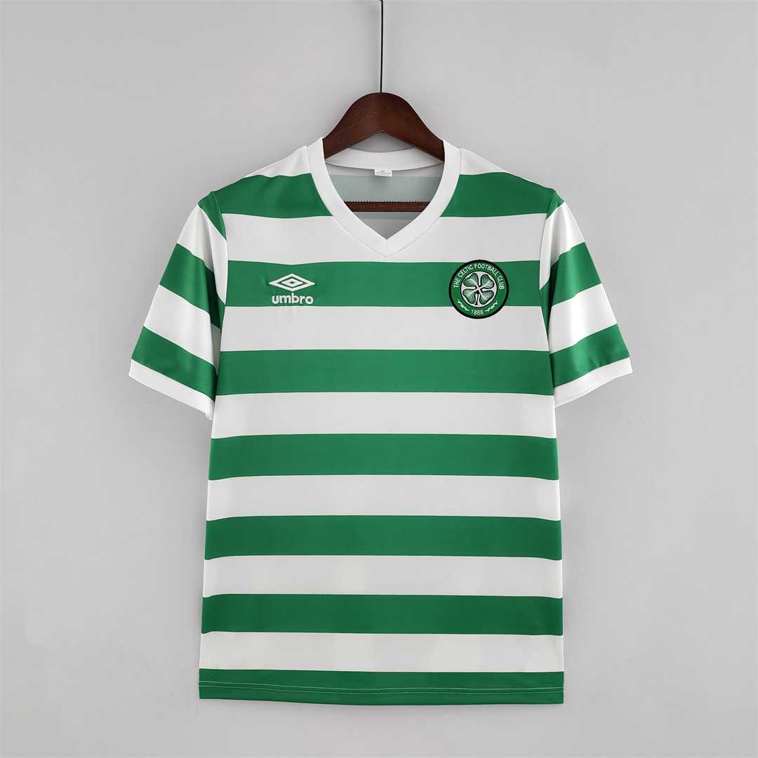1980/81 Celtic Home Soccer Jersey Retro Version