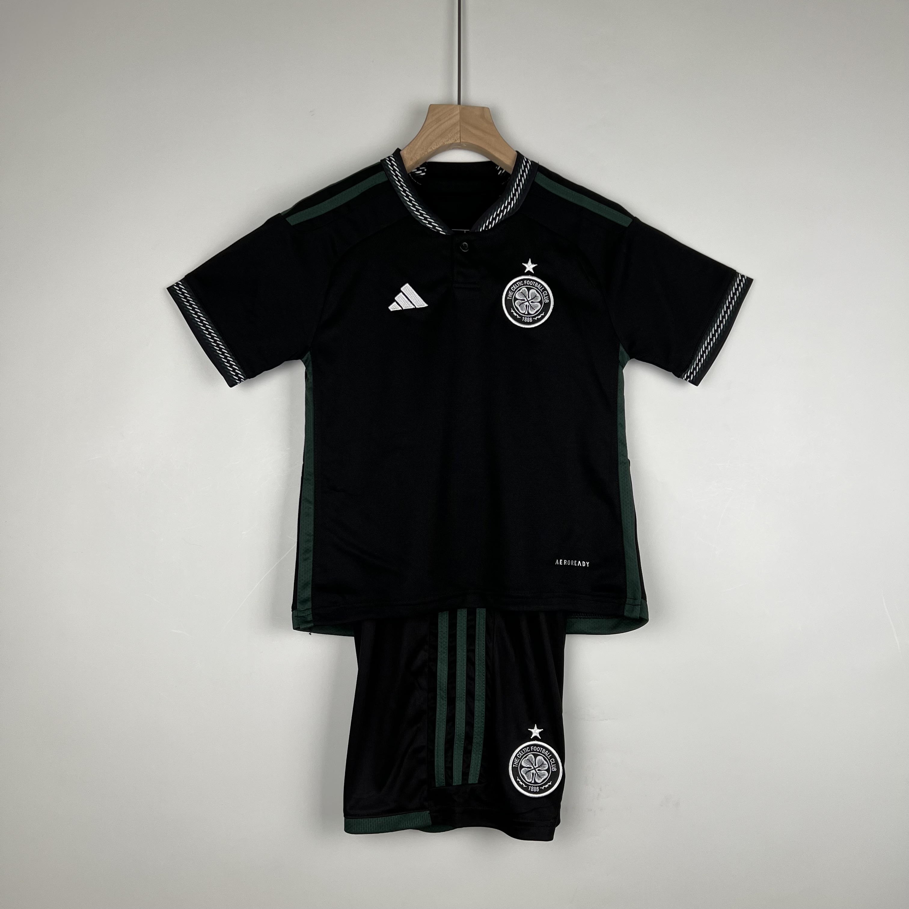 23-24 Celtic Away Soccer  Kids Kit Jersey+Shorts