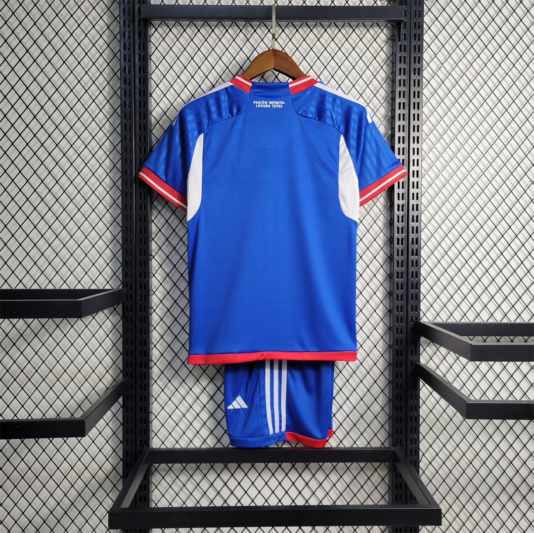 2023-24 Club Universidad de Chile Home Kids Kit Jersey+Shorts - view 3