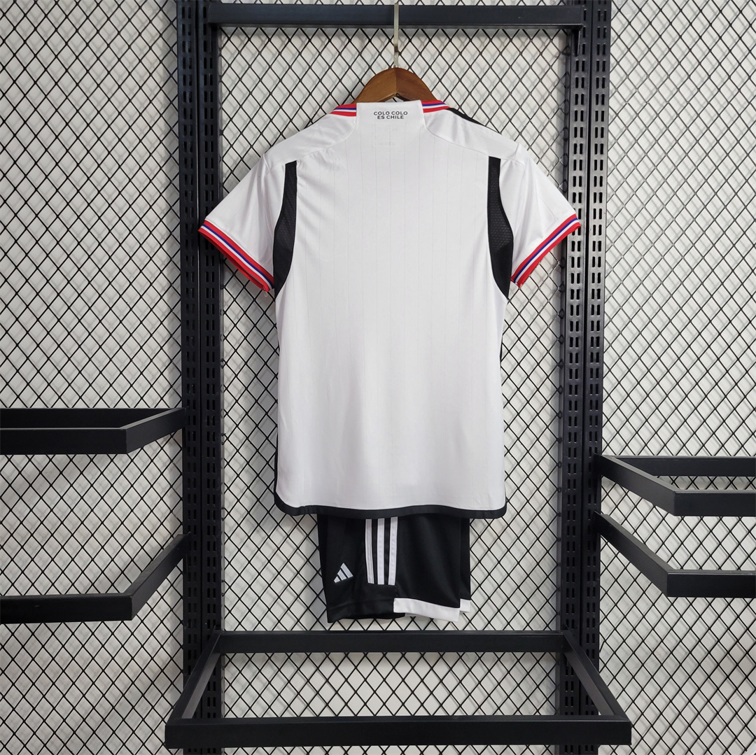 2023-24 Colo Colo Home Kids Kit Jersey+Shorts - view 3