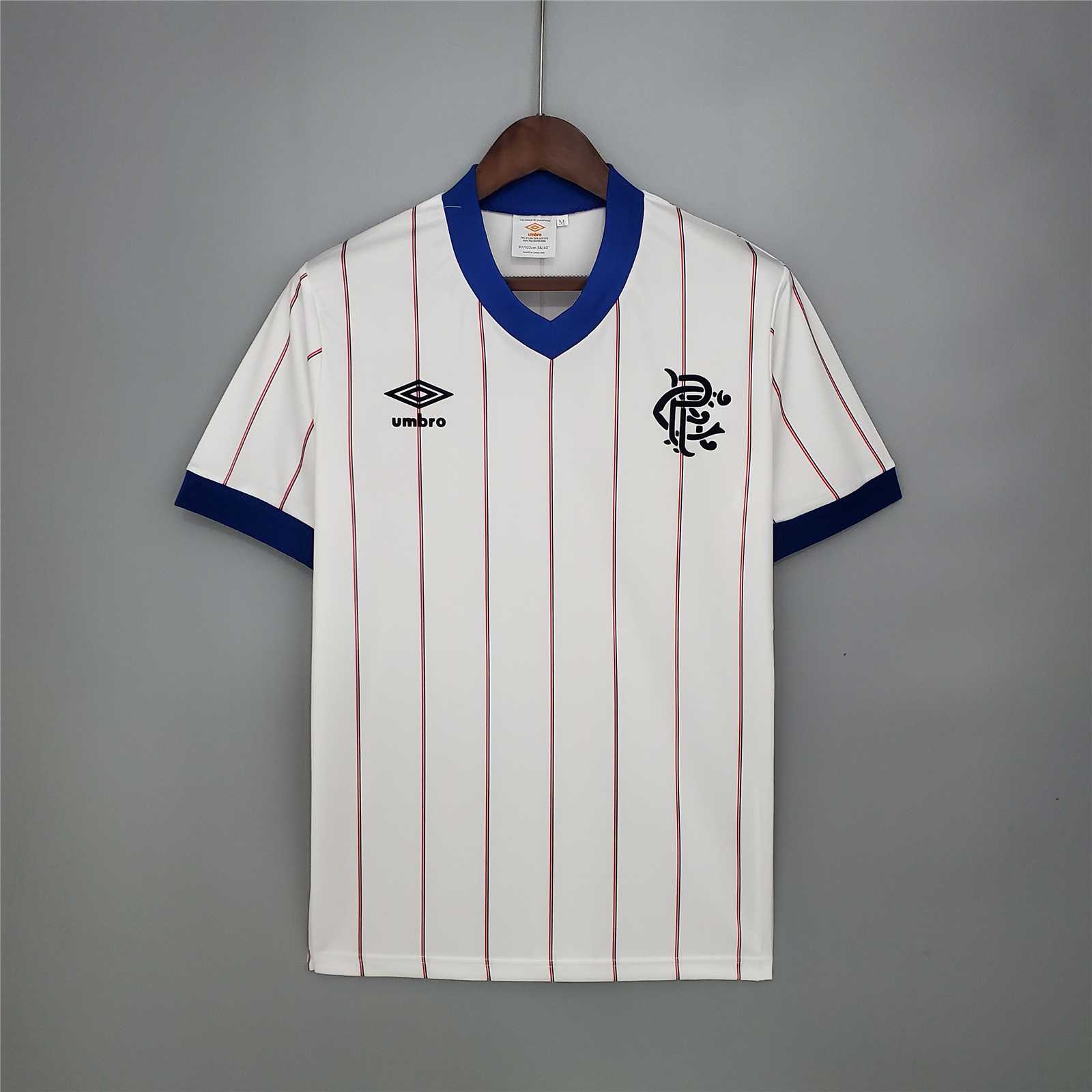 1982/83 Glasgow Rangers Away Soccer Retro Jersey