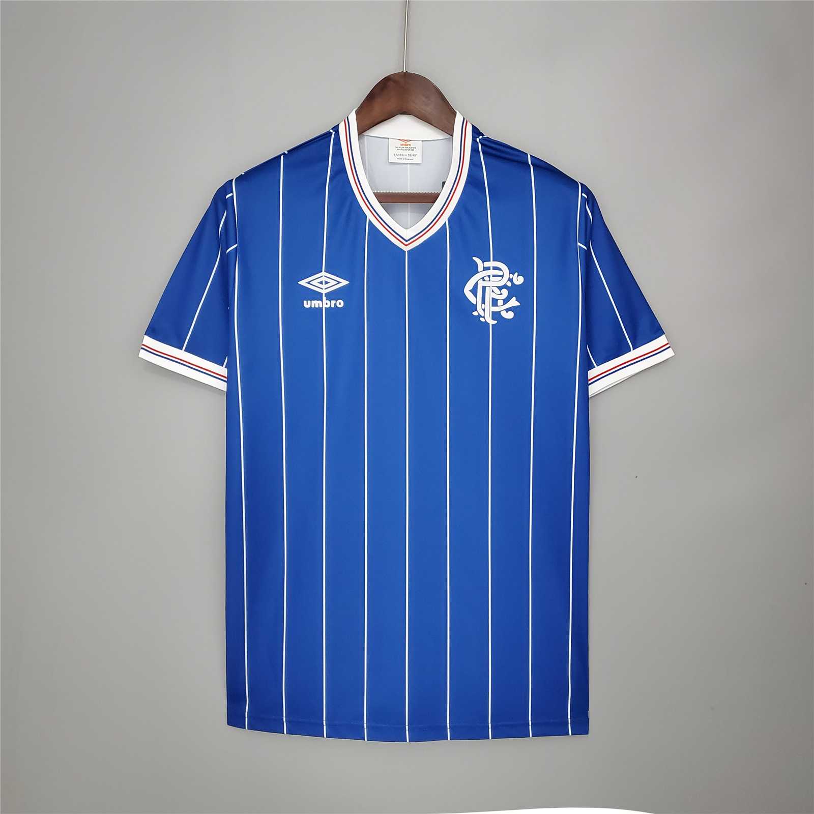 1982/83 Glasgow Rangers Home Soccer Retro Jersey
