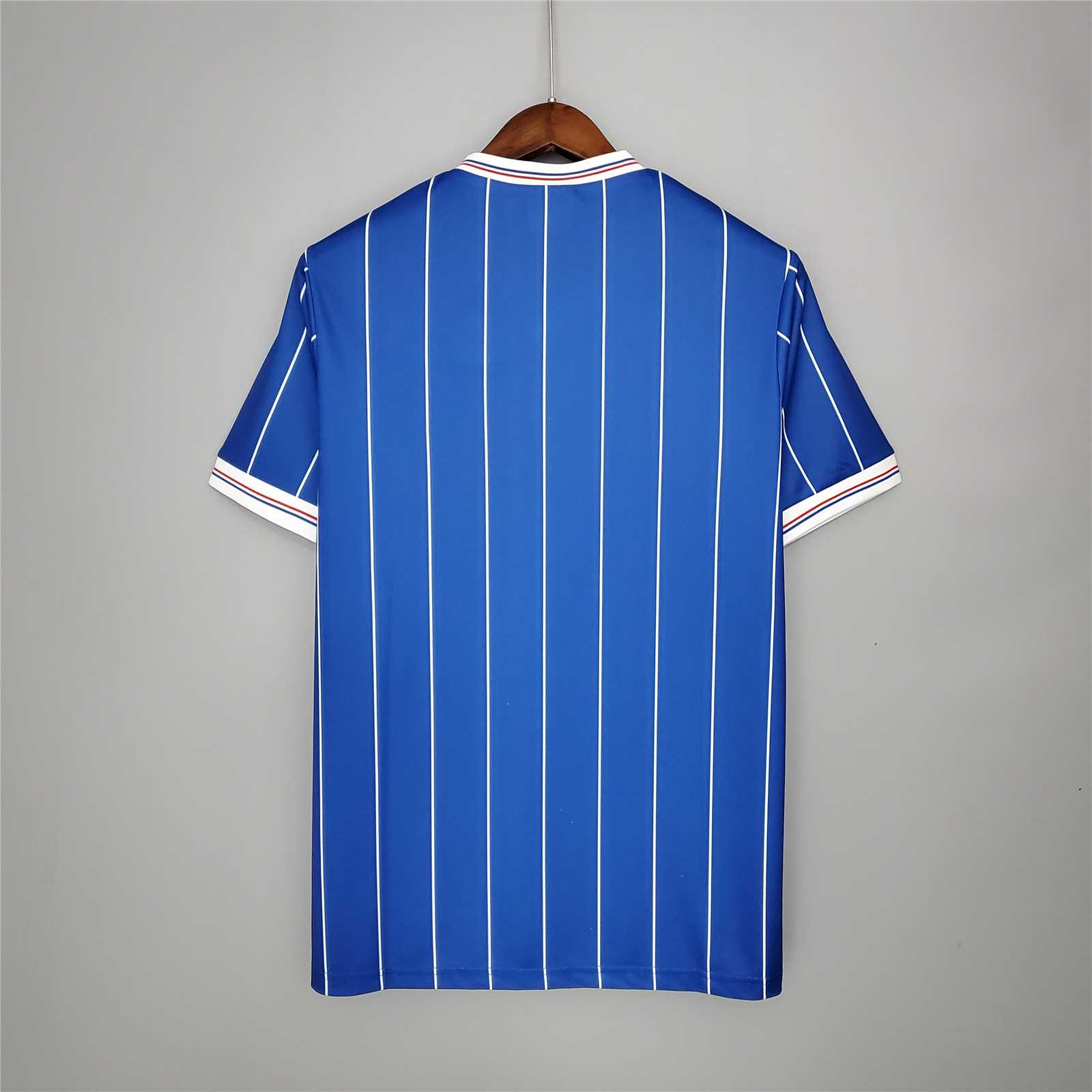 1982/83 Glasgow Rangers Home Soccer Retro Jersey - view 3