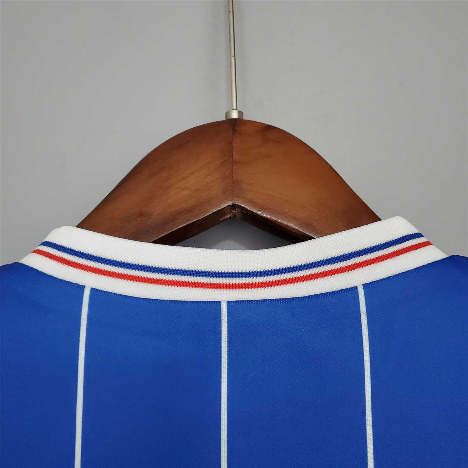 1982/83 Glasgow Rangers Home Soccer Retro Jersey - view 4