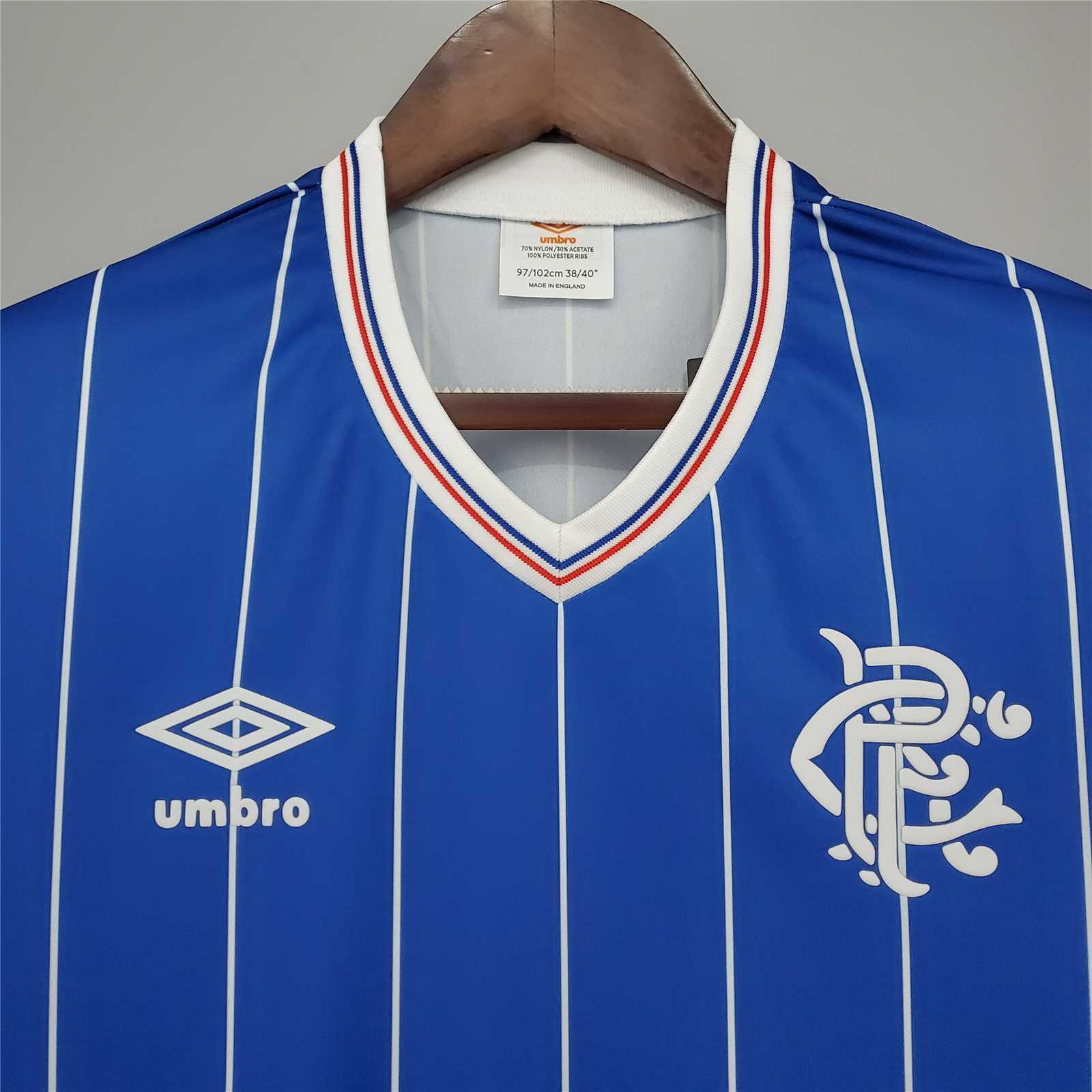 1982/83 Glasgow Rangers Home Soccer Retro Jersey - view 7