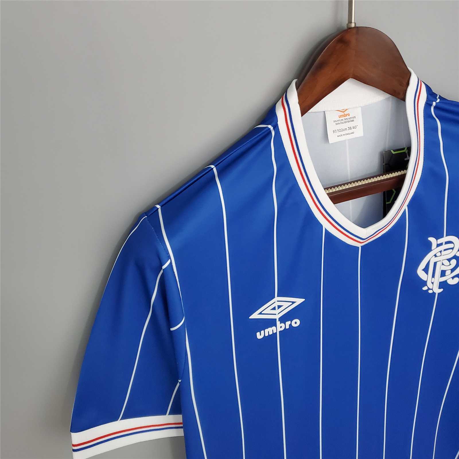 1982/83 Glasgow Rangers Home Soccer Retro Jersey - view 8