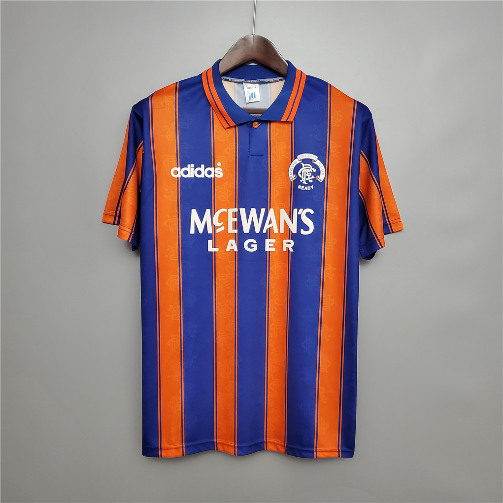 1993-94 Glasgow Rangers Away Soccer Retro Jersey