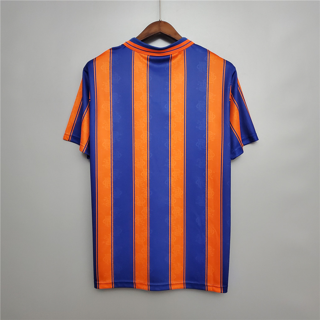 1993-94 Glasgow Rangers Away Soccer Retro Jersey - view 3
