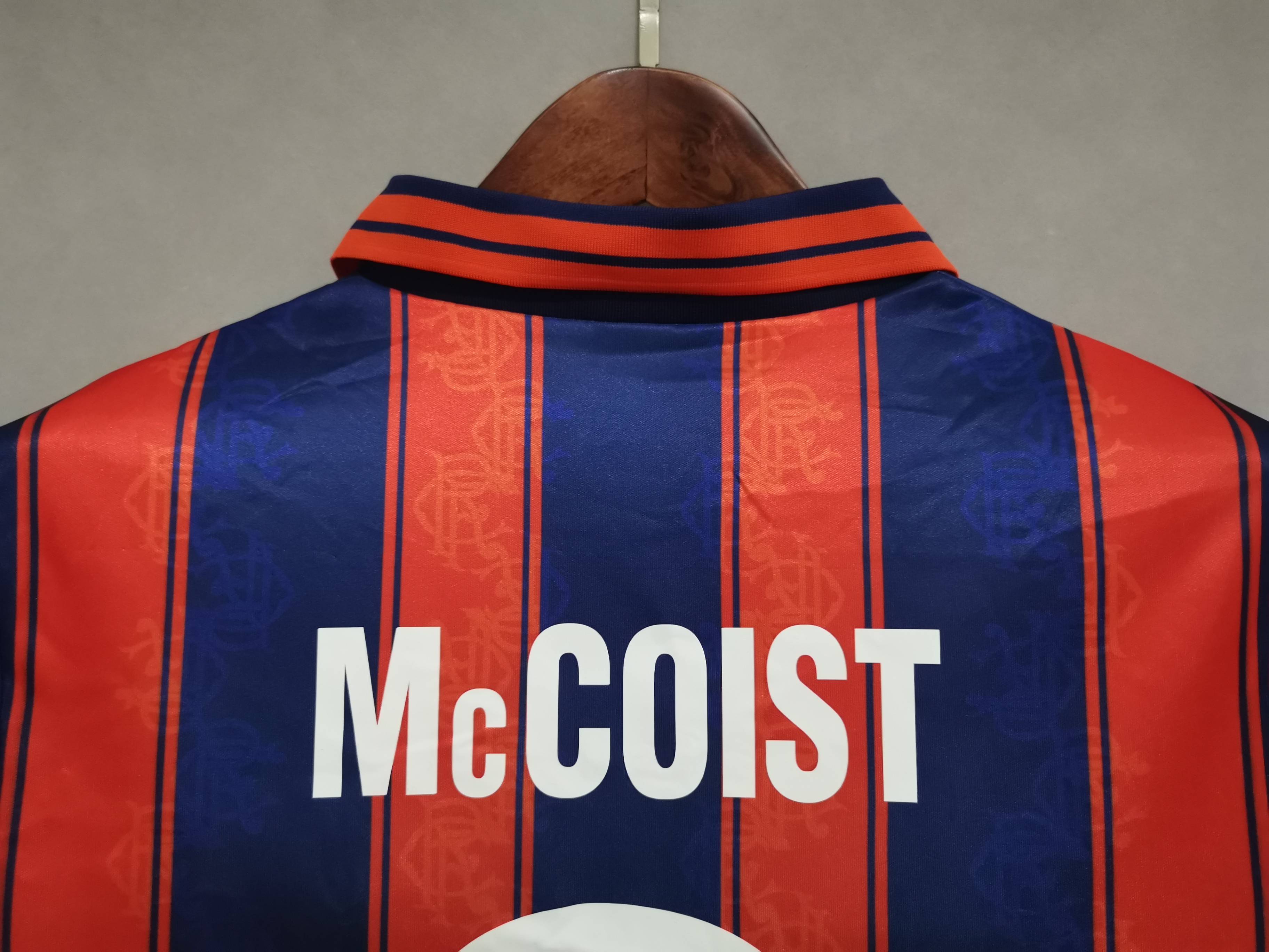 1993-94 Glasgow Rangers Away Soccer Retro Jersey - view 5