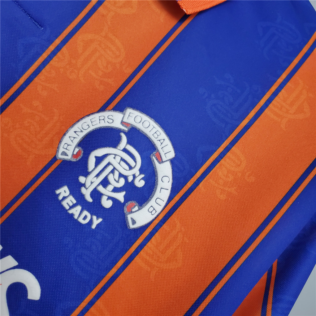 1993-94 Glasgow Rangers Away Soccer Retro Jersey - view 7