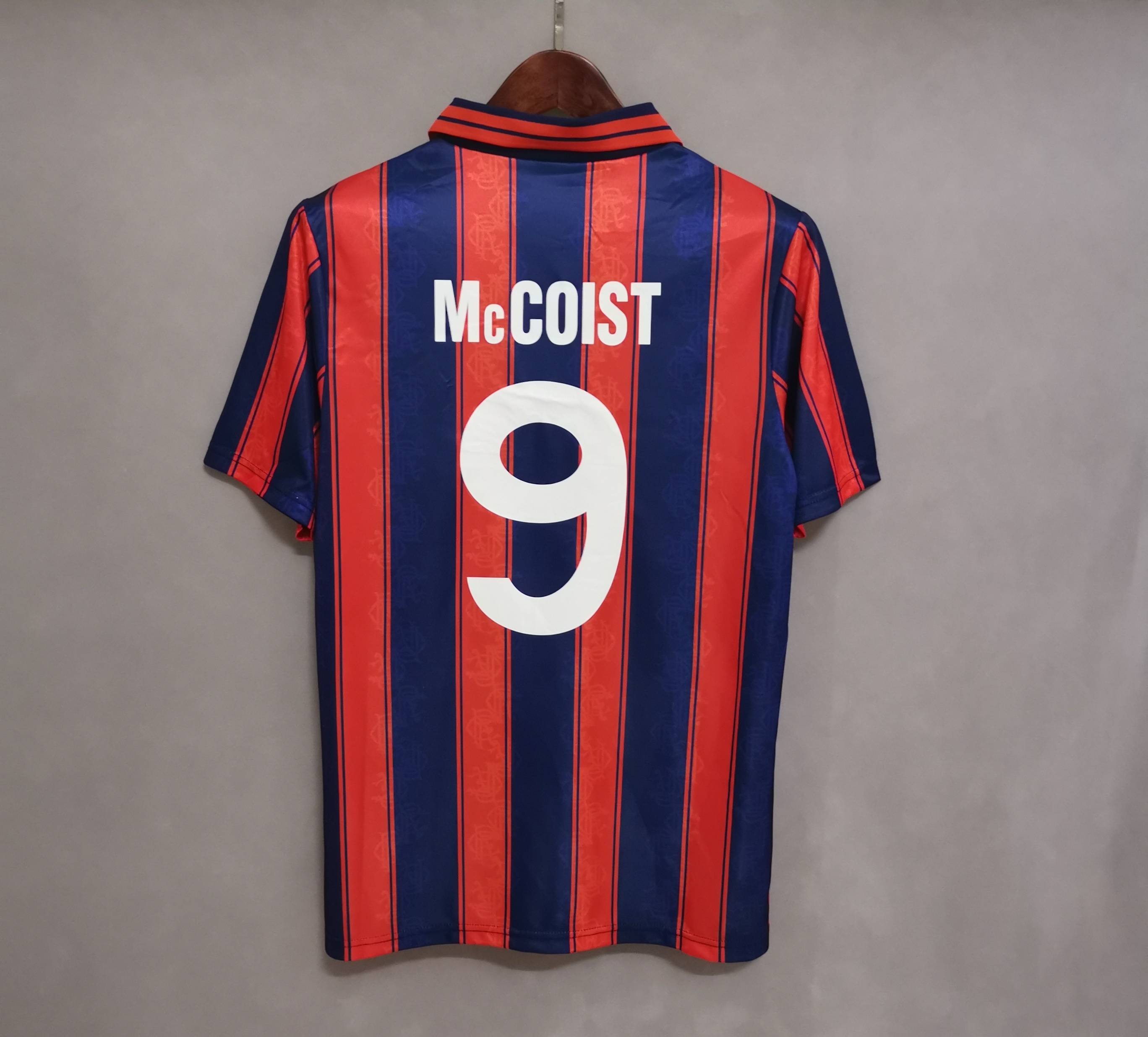 1993-94 Glasgow Rangers Away Soccer Retro Jersey - view 9
