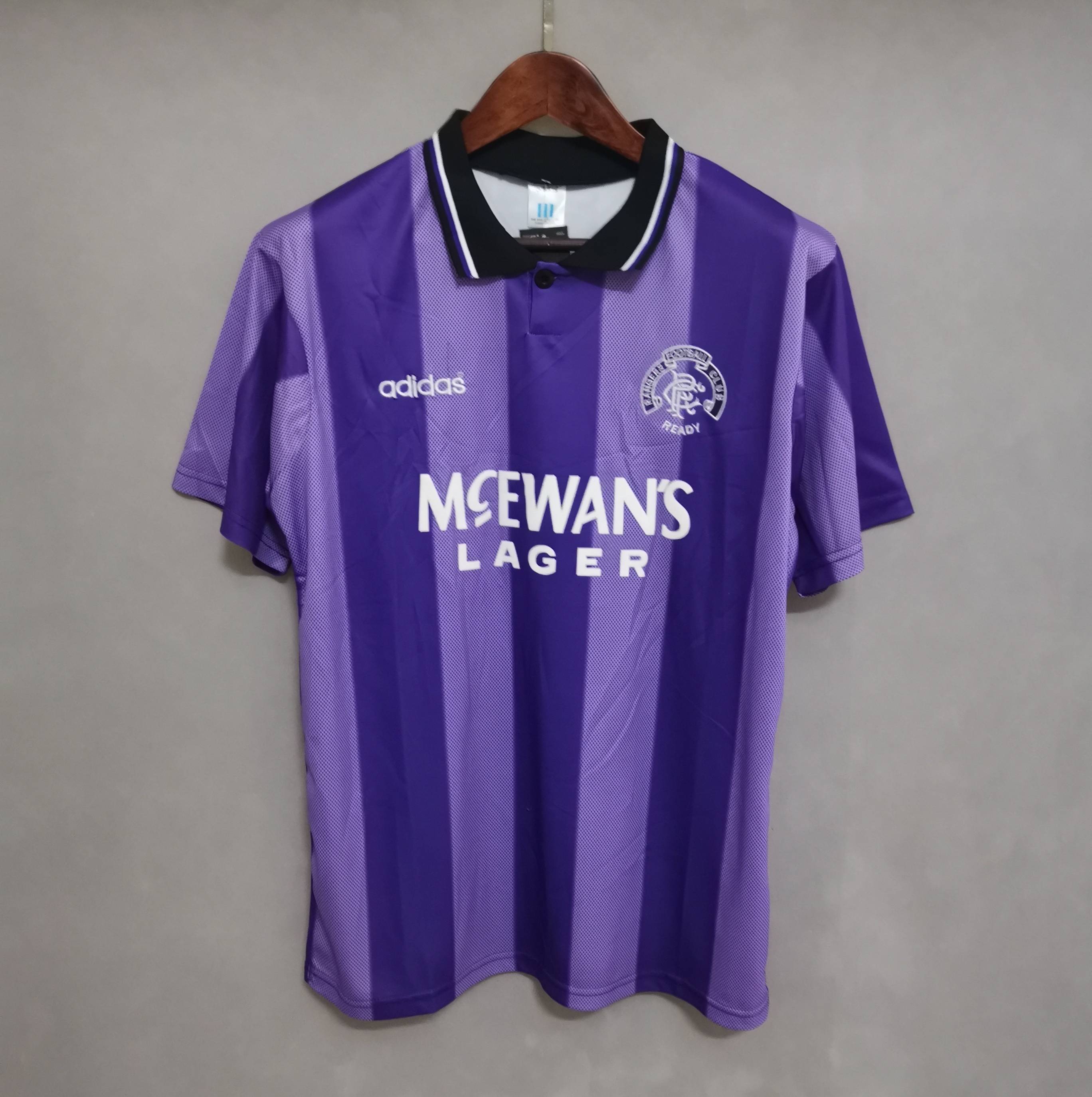 1994-95 Glasgow Rangers Away Soccer Retro Jersey