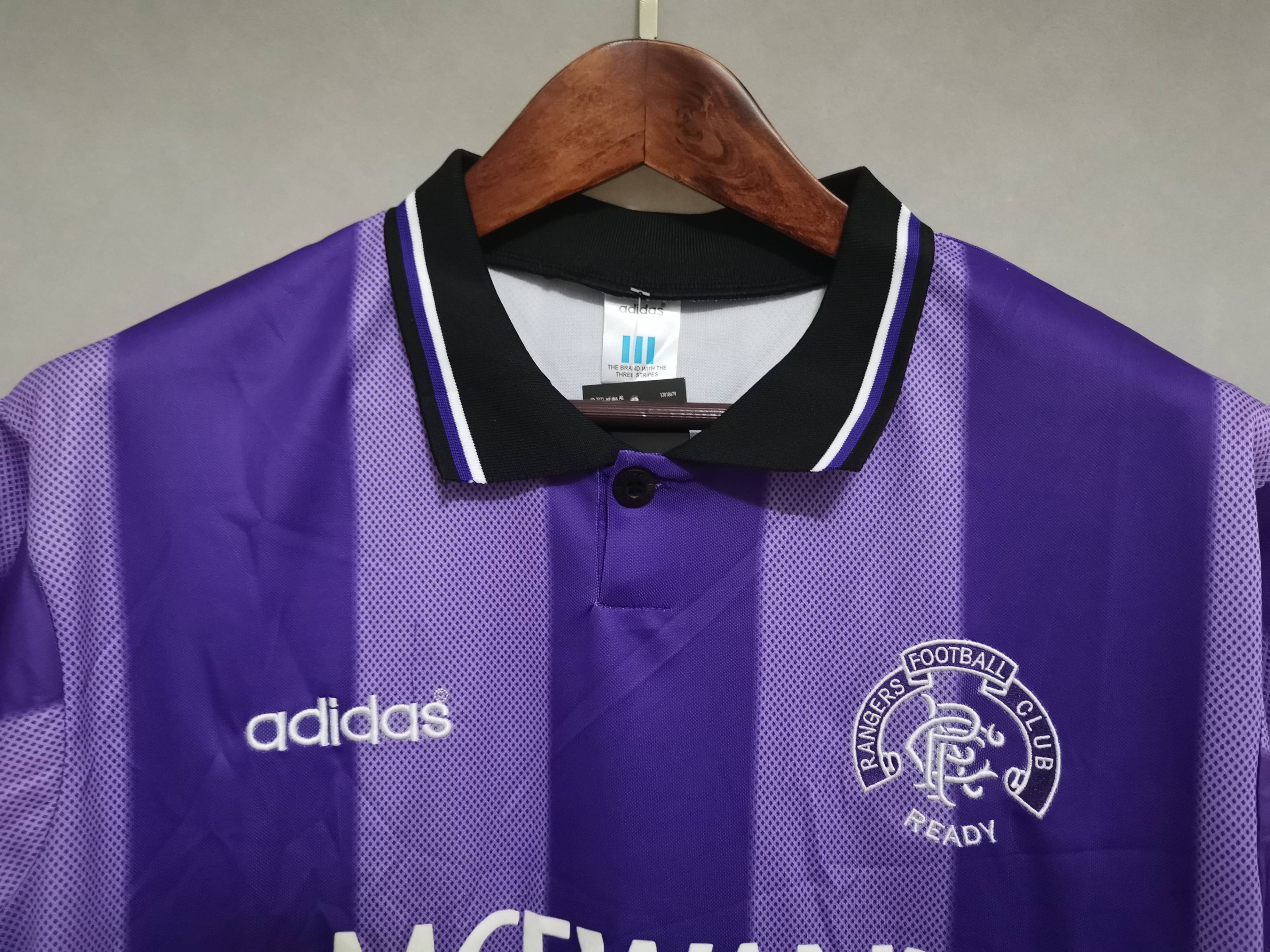 1994-95 Glasgow Rangers Away Soccer Retro Jersey - view 5