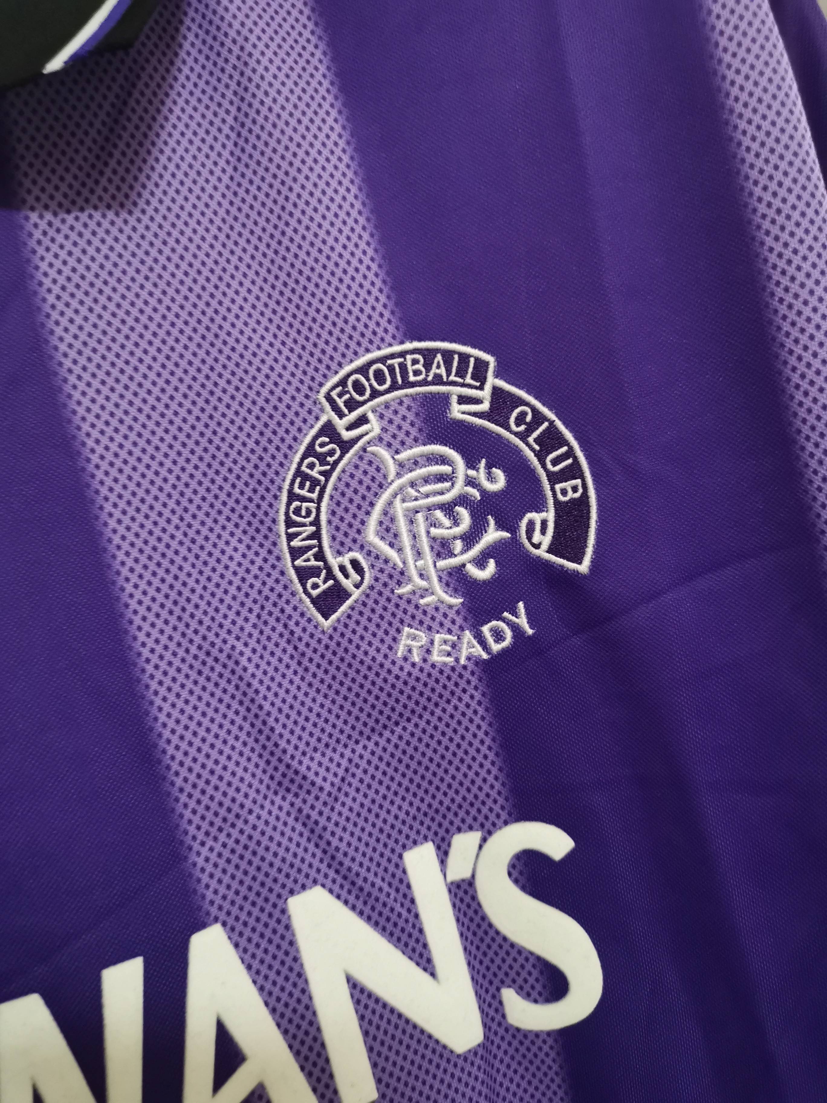 1994-95 Glasgow Rangers Away Soccer Retro Jersey - view 6