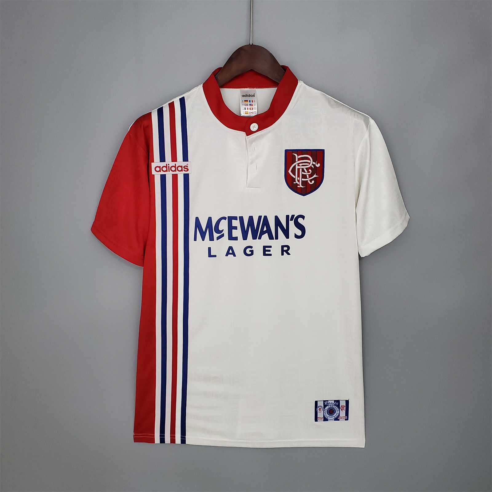 1996-97 Glasgow Rangers Away Soccer Retro Jersey