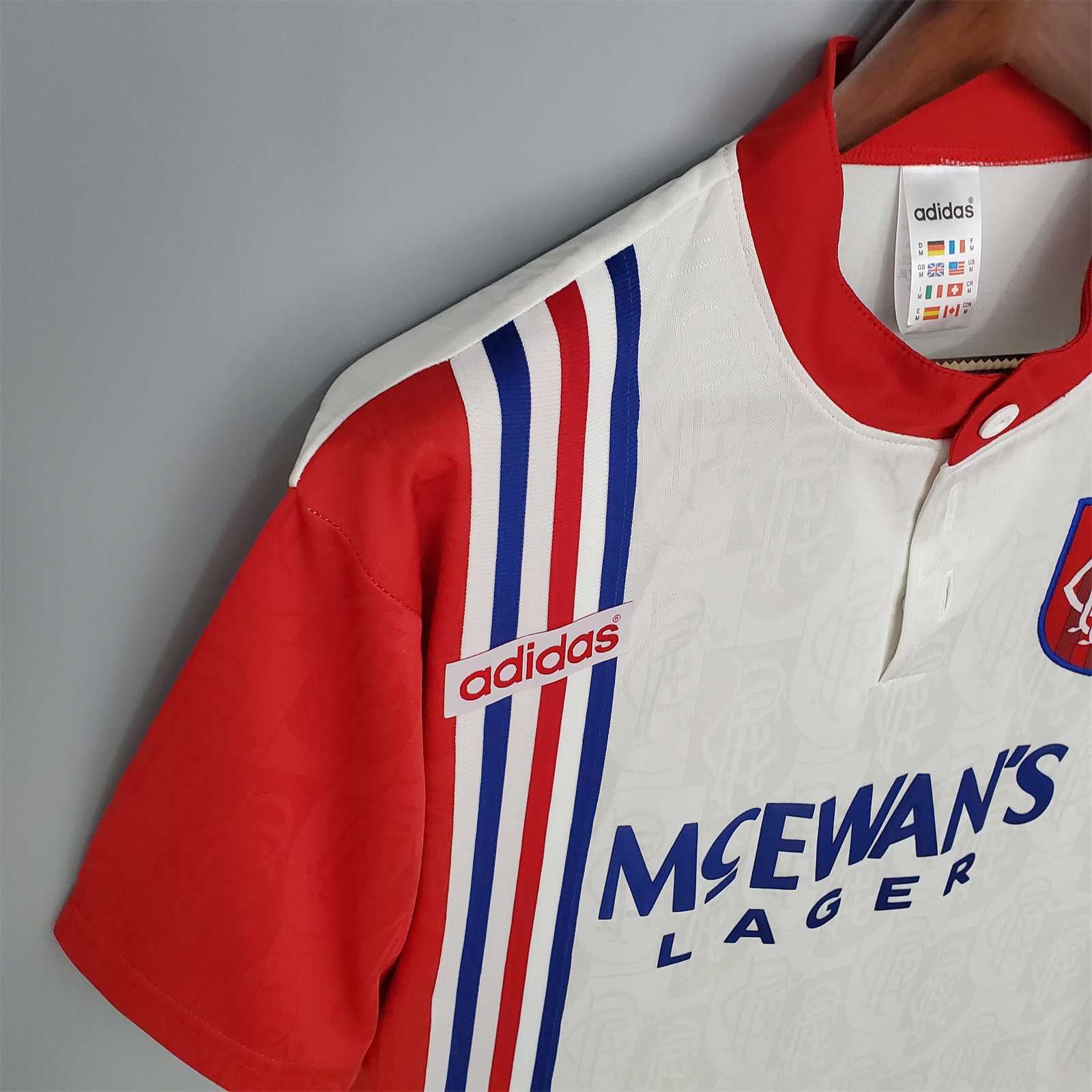 1996-97 Glasgow Rangers Away Soccer Retro Jersey - view 5