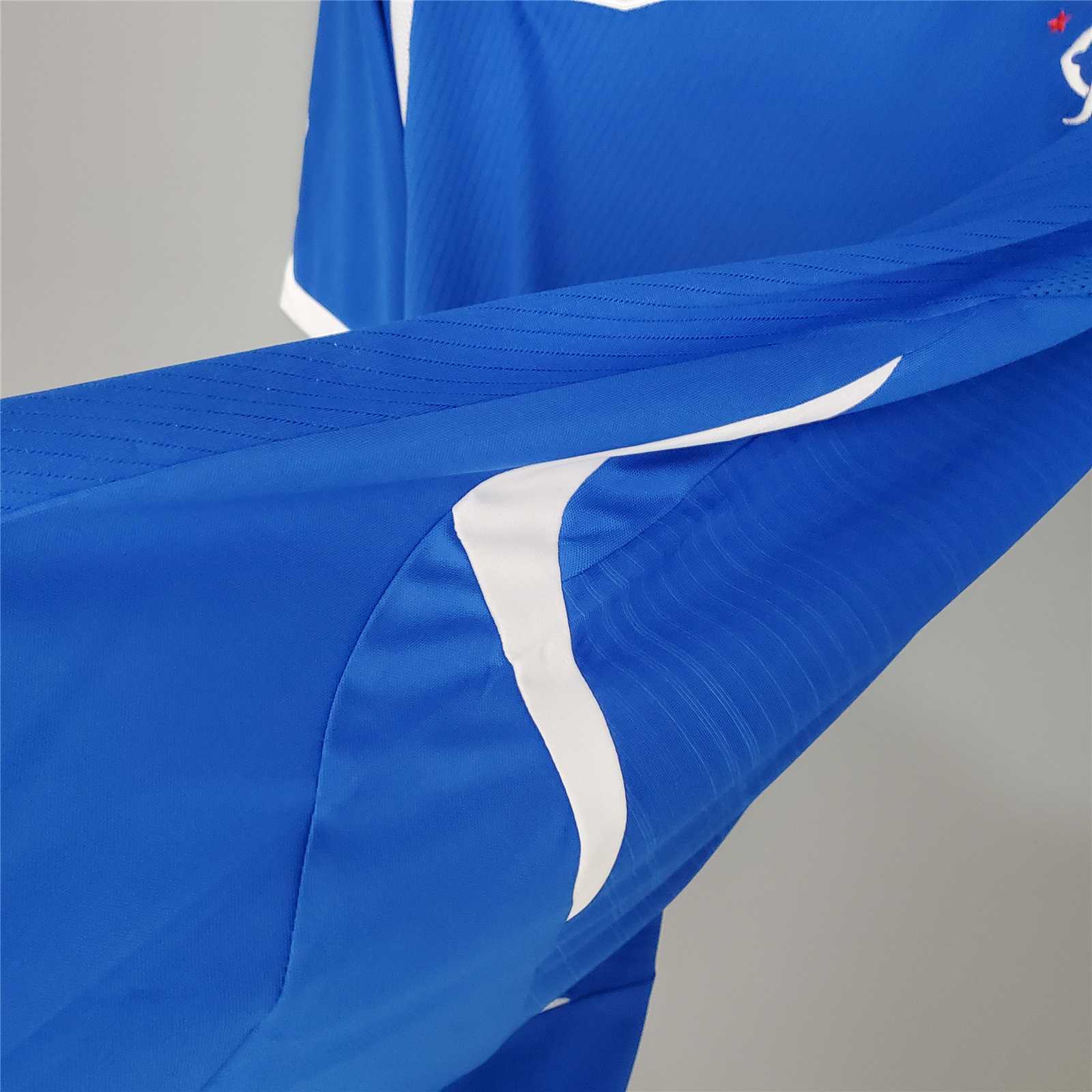2008-09 Glasgow Rangers Home Soccer Retro Jersey - view 10