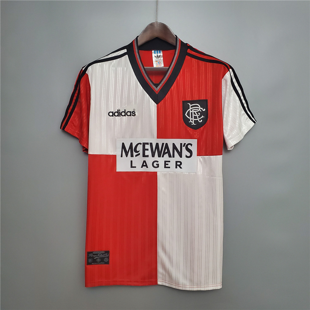 1995-96 Glasgow Rangers Away Soccer Retro Jersey