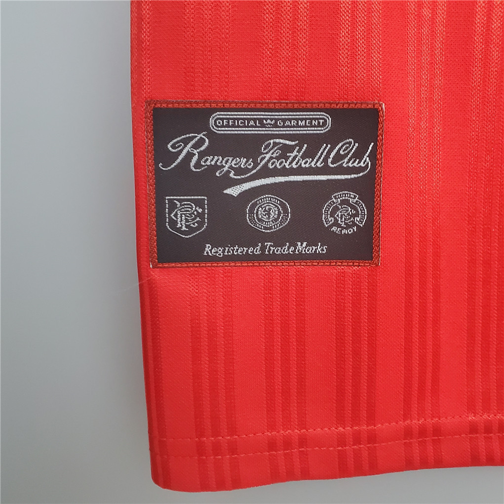 1995-96 Glasgow Rangers Away Soccer Retro Jersey - view 6
