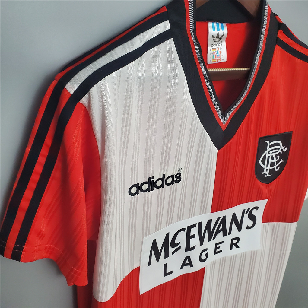 1995-96 Glasgow Rangers Away Soccer Retro Jersey - view 9