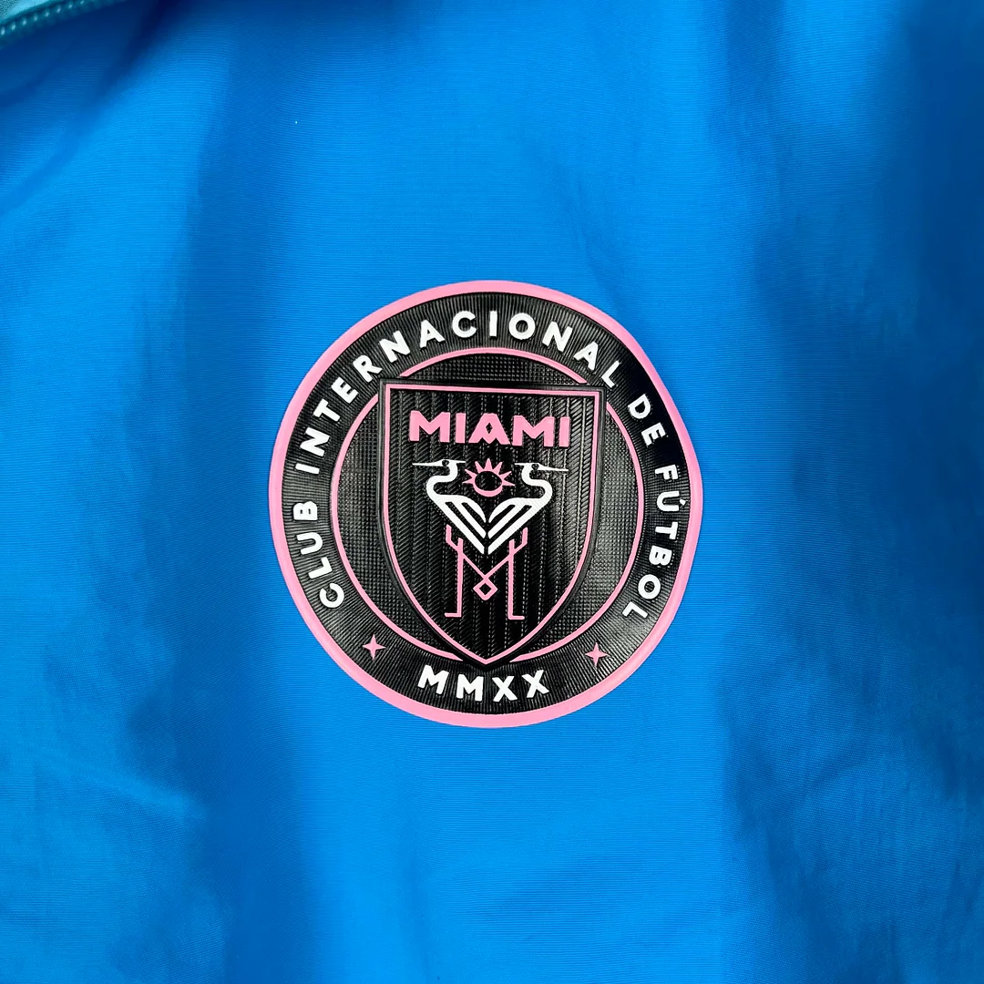 2023/2024 Inter Miami Reversible Windbreaker Blue Soccer Jersey 1:1 Thai Quality - view 3