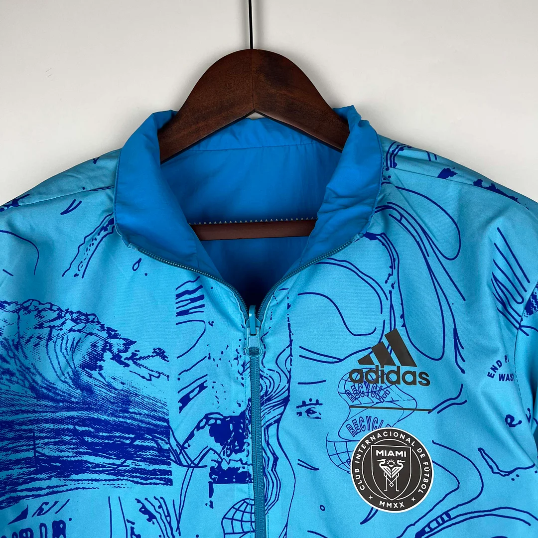 2023/2024 Inter Miami Reversible Windbreaker Blue Soccer Jersey 1:1 Thai Quality - view 15