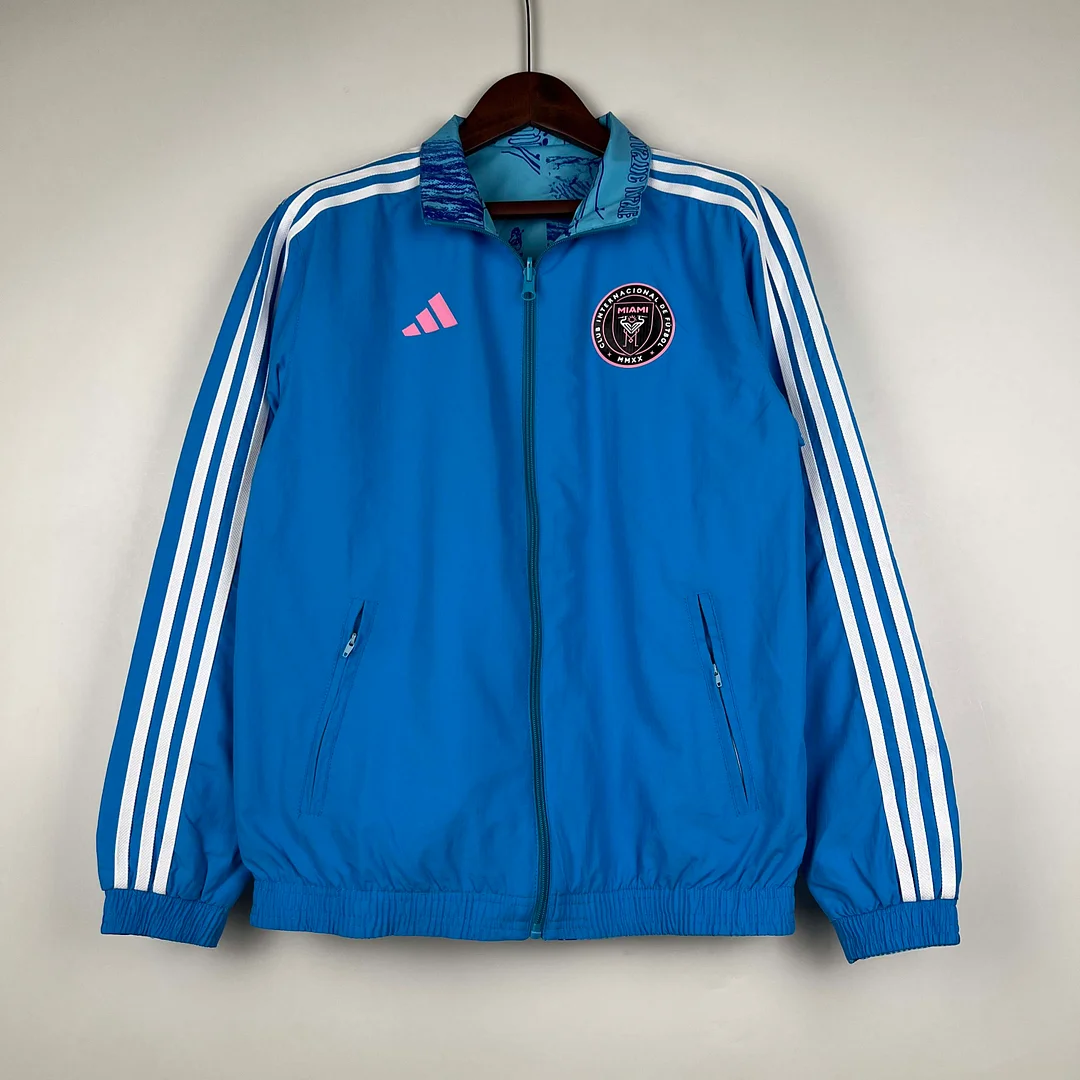 2023/2024 Inter Miami Reversible Windbreaker Blue Soccer Jersey 1:1 Thai Quality - view 7