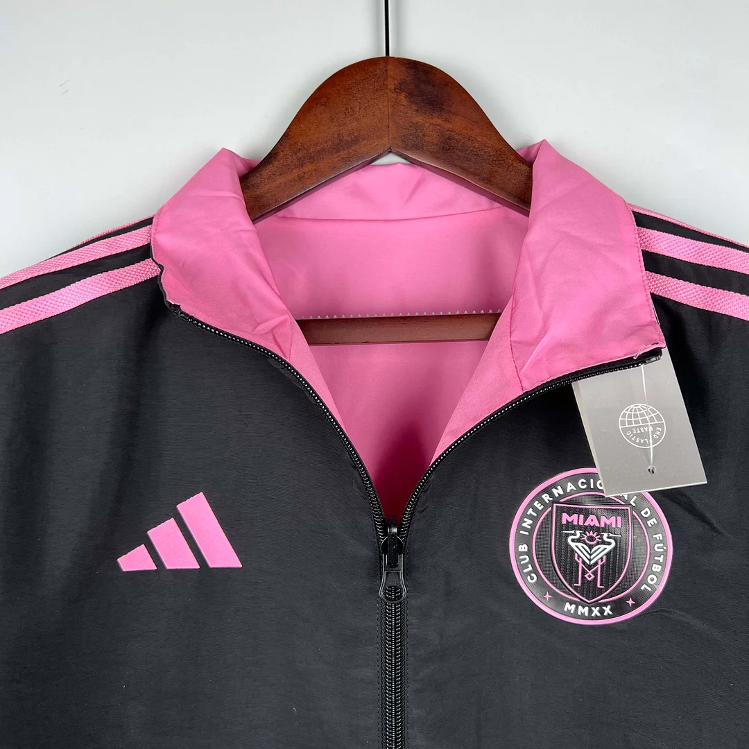 2023/2024 Inter Miami Reversible Windbreaker（black-pink）Soccer Jersey 1:1 Thai Quality - view 14